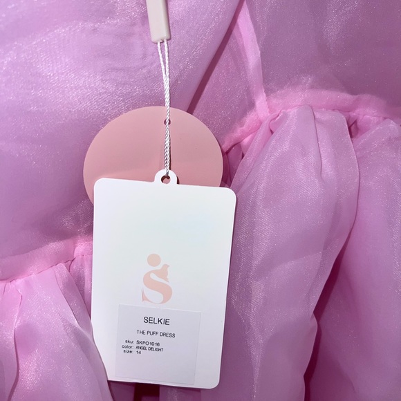Selkie The Angel Delight Puff Dress in Pink 14 NWT💖 - Picture 11 of 14